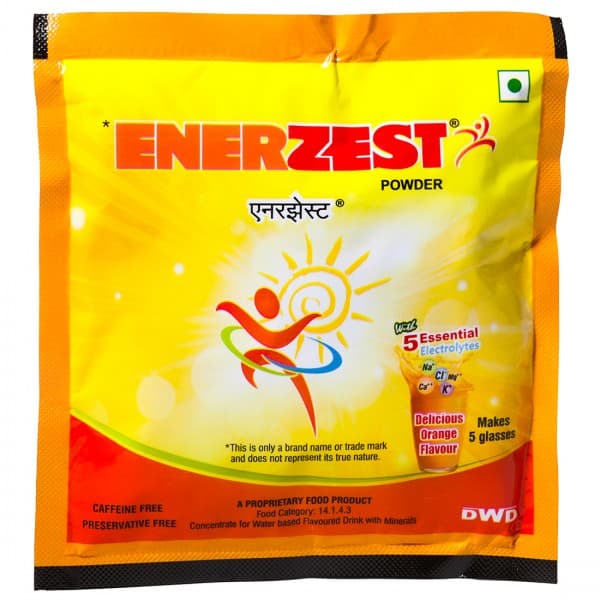 Enerzest Delicious Orange Flavour Powder Sachet 75 g