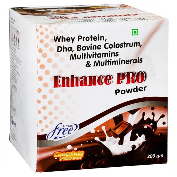 Enhance Pro Sugar Free Chocolate Flavour Powder 200 g
