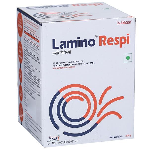 Lamino Respi Strawberry Flavour Sugar Free Powder 200 g