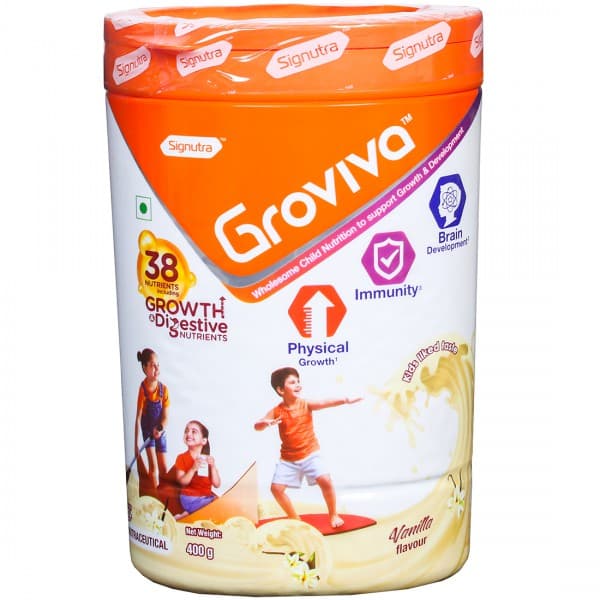 Groviva Child Nutrition Supplement (Vanilla Flavour) 400 g