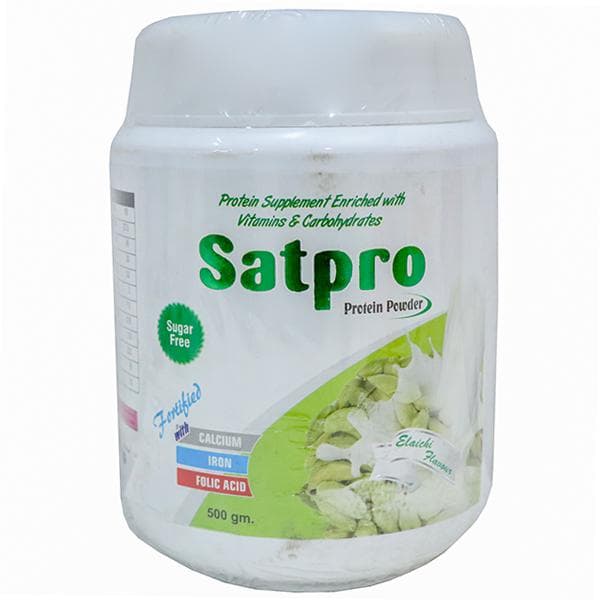 Satpro Sugar Free Elaichi Flavour Protein Powder 500 g