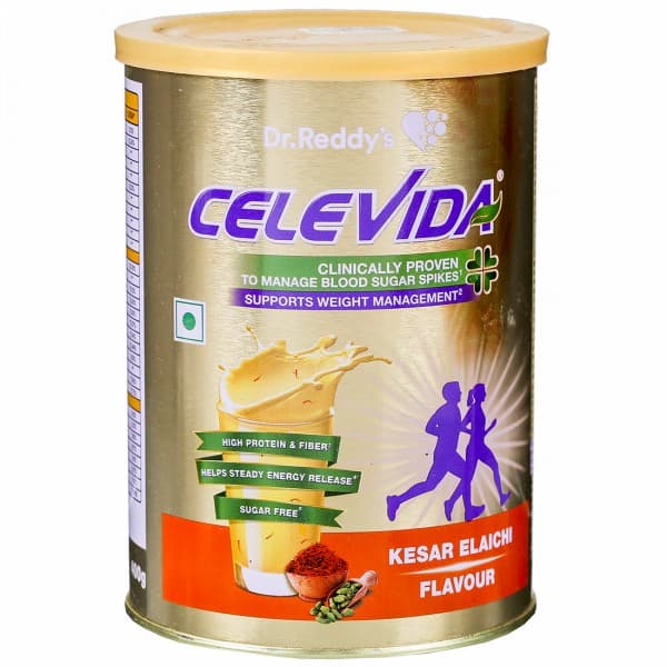 Celevida Kesar Elaichi Flavour Sugar Free Powder 400 g