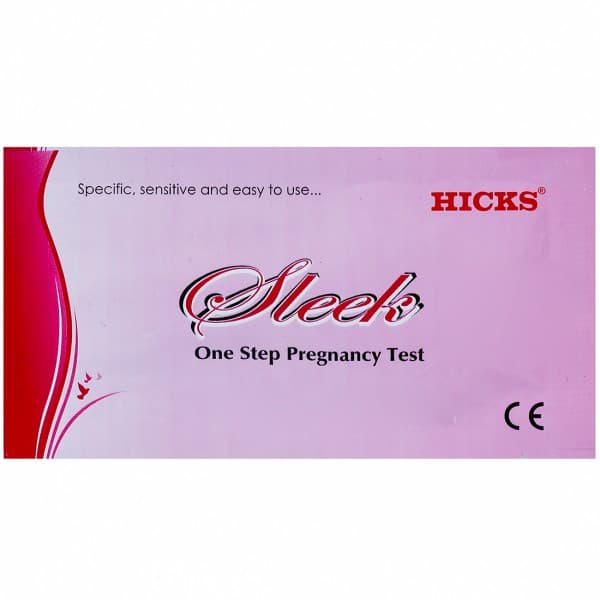 Hicks Sleek One Step Pregnancy Test Card Pack Of 1