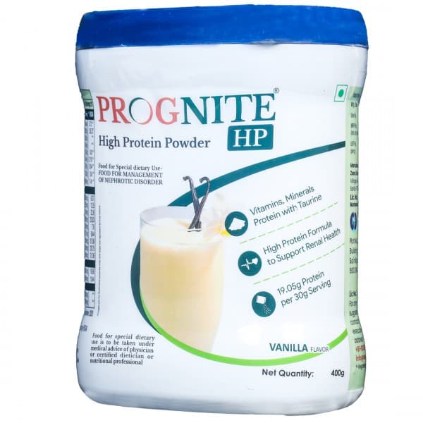 Prognite HP Vanilla Flavor High Protein Powder Jar 400 g