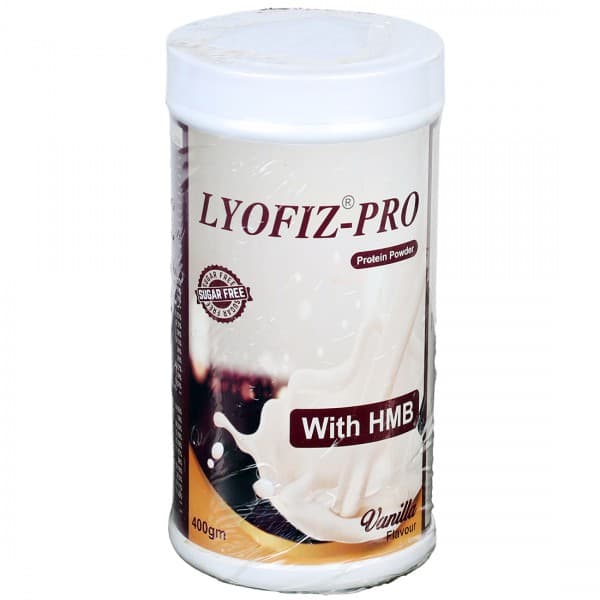 Lyofiz Pro Sugar Free Vanilla Flavour Protein Powder Jar 400 g