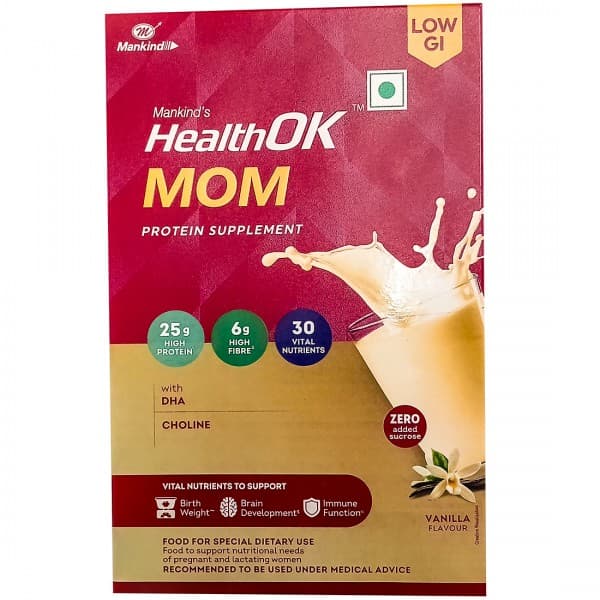 Mankind's Health Ok Mom Vanilla Flavour Protein Supplement Refill 400 g