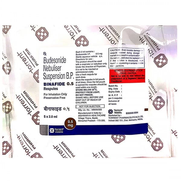 Binafide 0.5 mg Respules 5 x 2.0 ml