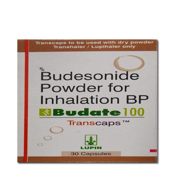Budate 100 mcg Transcaps (30 Cap)