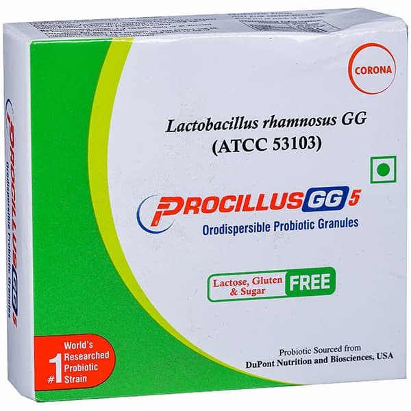 Procillus GG 5 Sugar Free Orodispersible Probiotic Granules Sachet 0.75 g