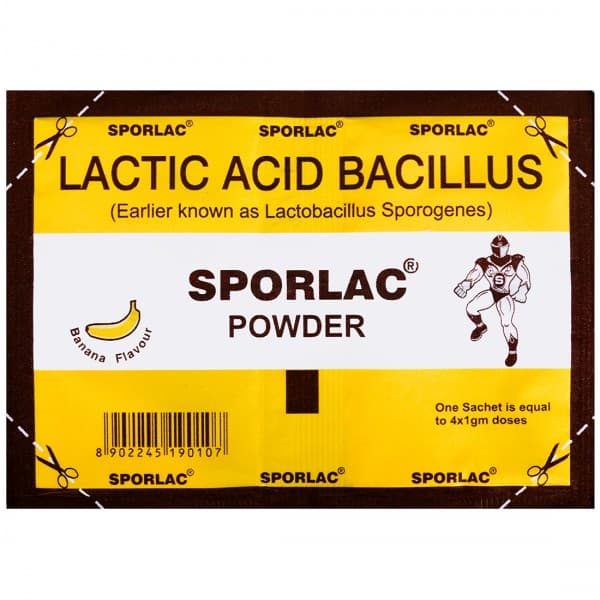 Sporlac Banana Flavour Powder 4 x 1 g