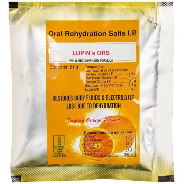 Ors (Lupin) Tingling Orange Flavour Sachet 21 g