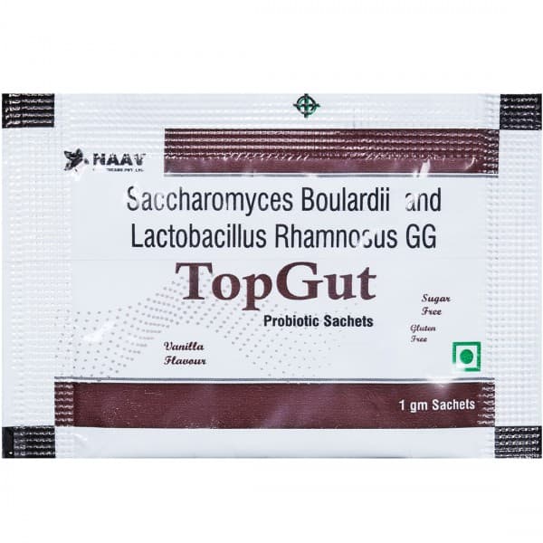 TopGut Sugar Free Vanilla Flavour Probiotic Sachet 1 g