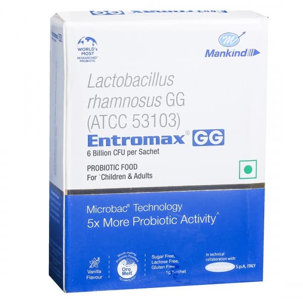 Entromax GG Sugar Free Vanilla Flavour Sachet 1 g