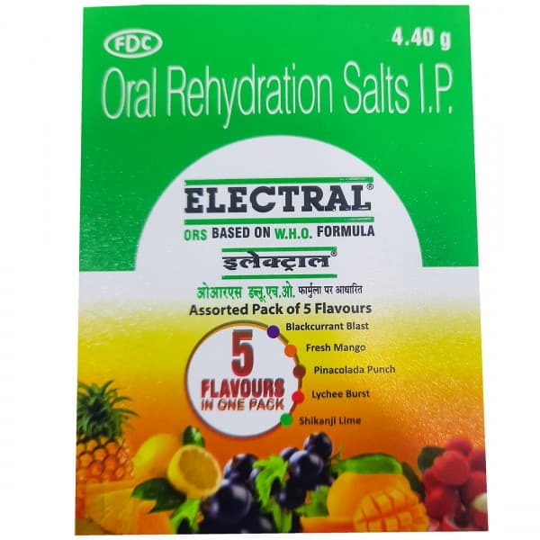 Electral Assorted Flavours Sachet Pack of 5 x 4.40 g