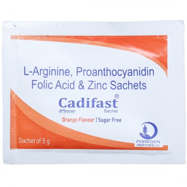 Cadifast Sugar Free Orange Flavour Sachet 5 g