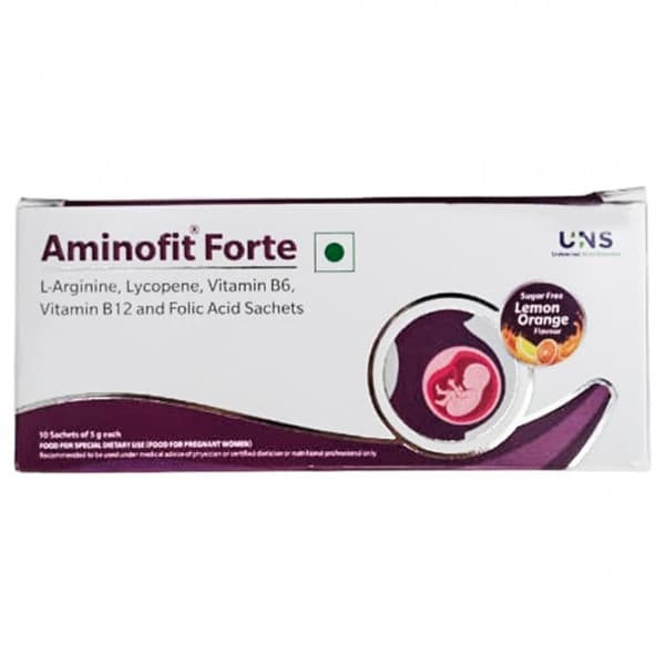 Aminofit Forte Sugar Free Lemon Orange Flavour Sachet 5 g