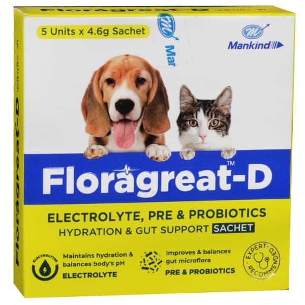 Floragreat D Veterinary Sachet 5 x 4.6 g