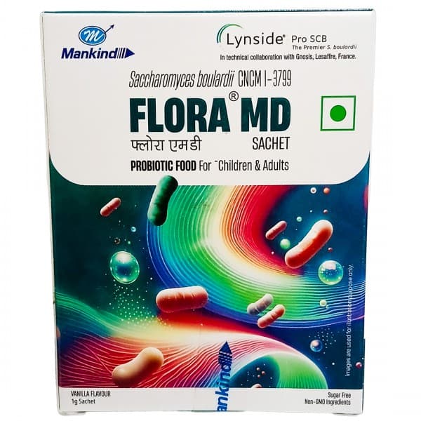 Flora MD Sugar Free Vanilla Flavour Sachet 1 g