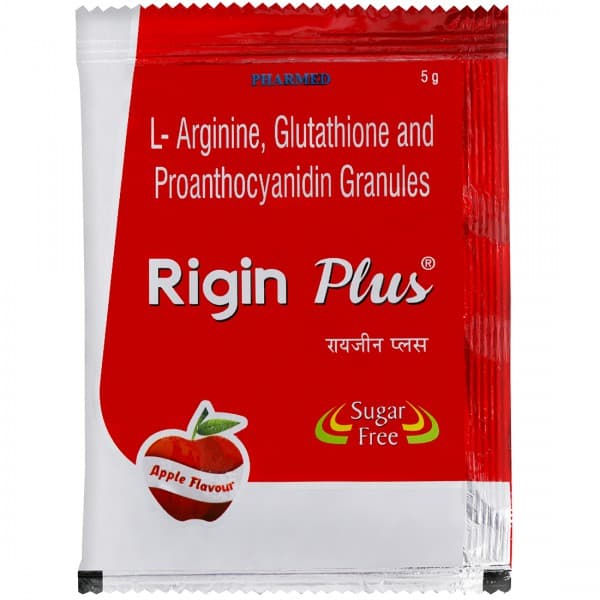 Rigin Plus (Apple Flav)Suger Free Granules 5gm Sachet