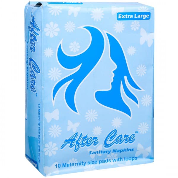After Care Sanitary Napkins Maternity Pads With Loops Extra Large Pack Of 10