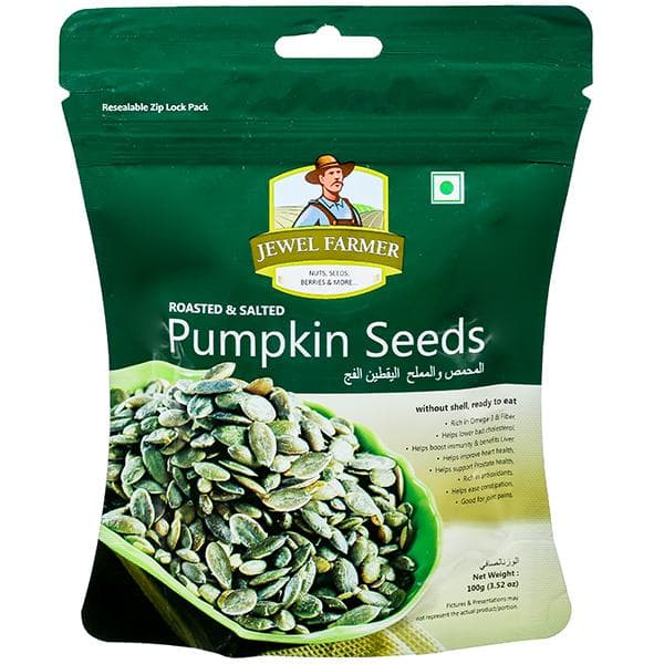 Jewel Farmer Roasted & Salted Pumpkin Seeds 100 g