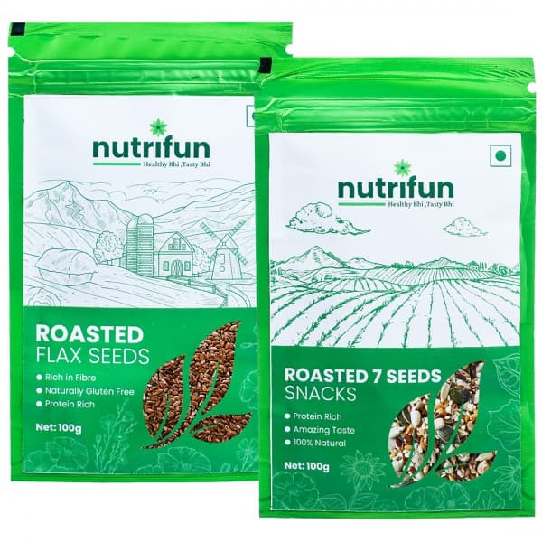 Nutrifun 7 Seed Snacks (Free Nutrifun Roasted Flaxseed 100 g) 100 g