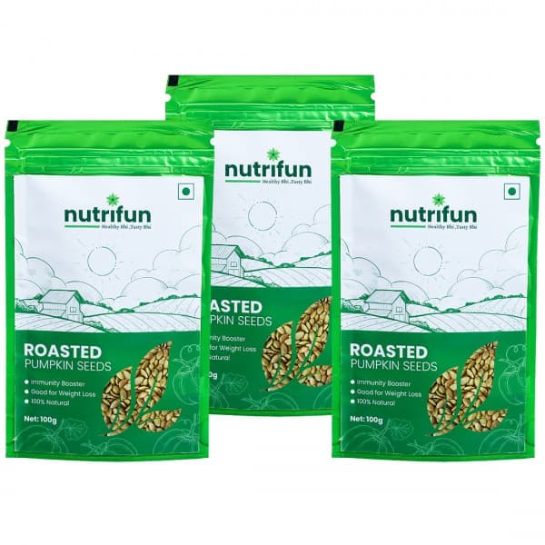 Nutrifun Roasted Pumpkin Seeds 3 x 100 g