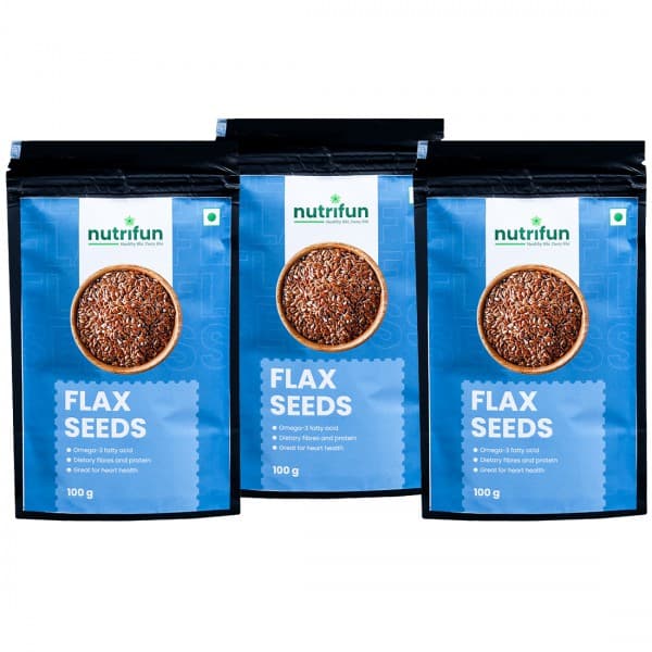 Nutrifun Flaxseeds 3 x 100 g