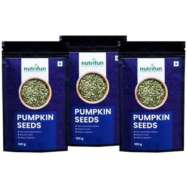 Nutrifun Pumpkin Seeds 3 x 100 g