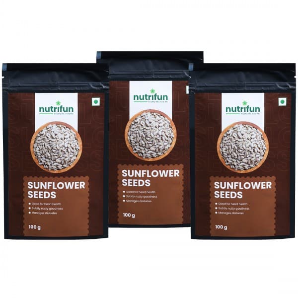 Nutrifun Sunflower Seeds 3 x 100 g