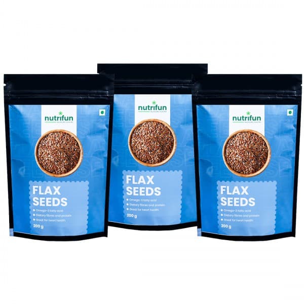 Nutrifun Flaxseeds 3 x 200 g