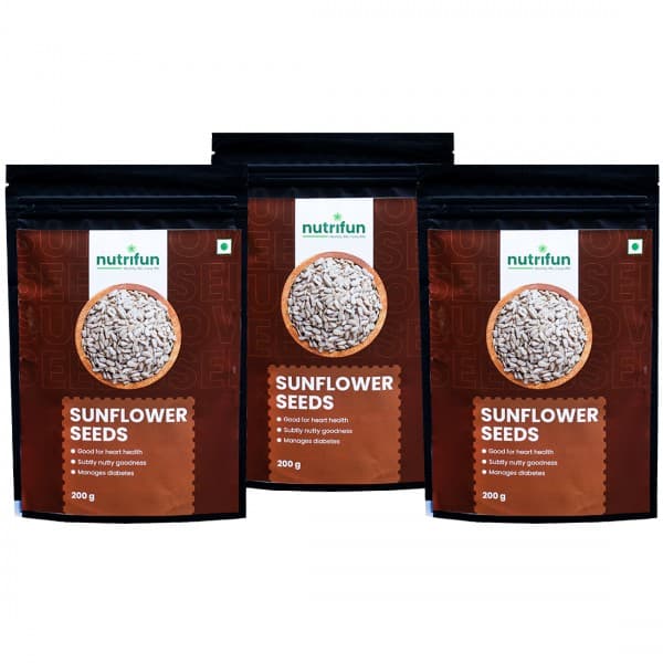 Nutrifun Sunflower Seeds 3 x 200 g