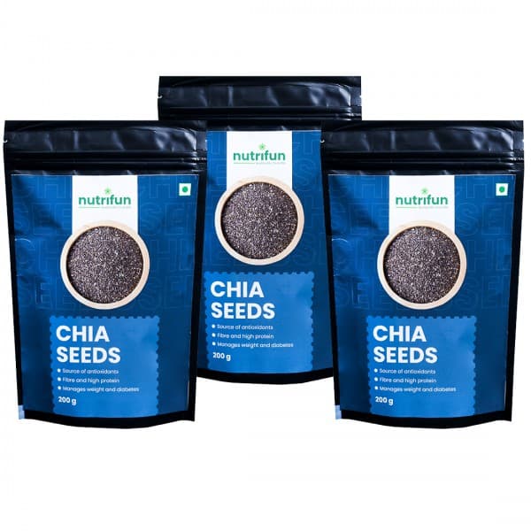 Nutrifun Chia Seeds 3 x 200 g