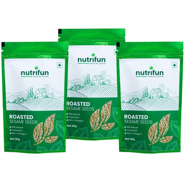 Nutrifun Roasted Sesame Seeds 3 x 100 g