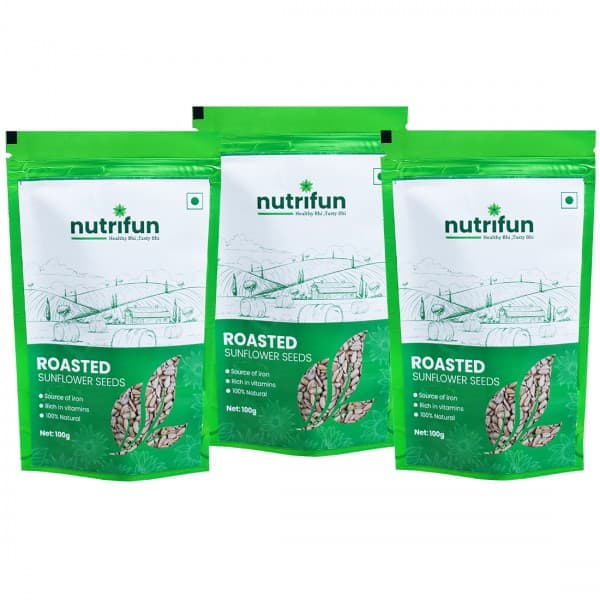 Nutrifun Roasted Sunflower Seeds 3 x 100 g