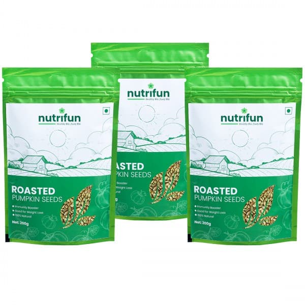 Nutrifun Roasted Pumpkin Seeds 3 x 200 g