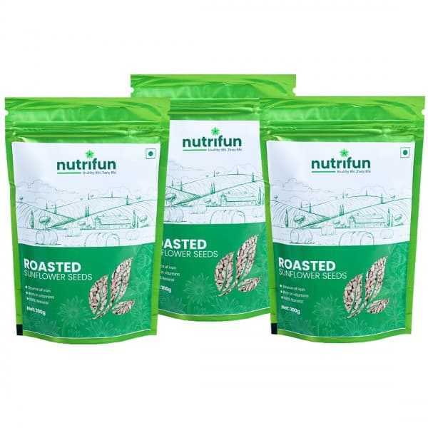 Nutrifun Roasted Sunflower Seeds 3 x 200 g