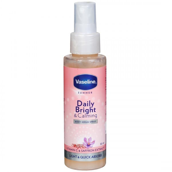 Vaseline Summer Daily Bright & Calming Body Serum Spray Vitamin C & Saffron Extract 90 ml