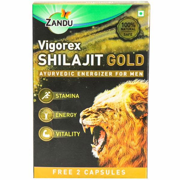 Zandu Vigorex Shilajit Gold (Free 2 Capsules) 10 Capsules