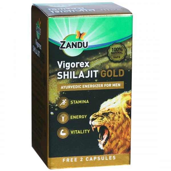 Zandu Vigorex Shilajit Gold (Free 2 Capsules) 20 Capsules