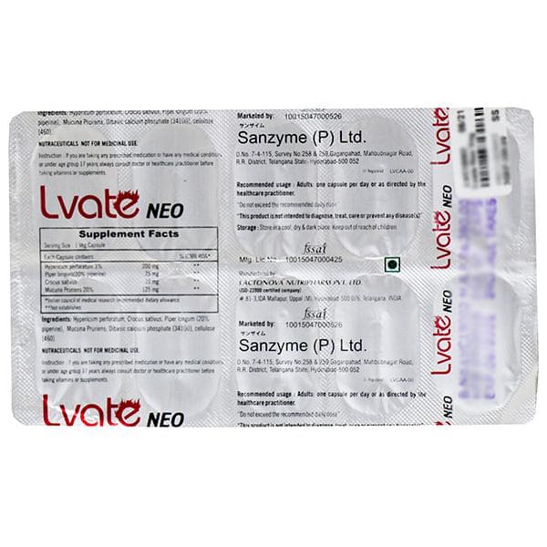 Lvate Neo Veg 10 Capsules