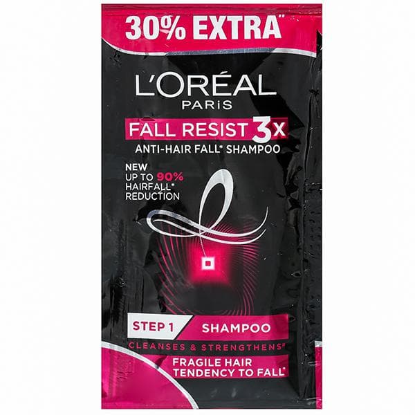 Loreal Paris Fall Resist 3X Anti Hair Fall Shampoo (Free 30% Extra) 5.5 ml