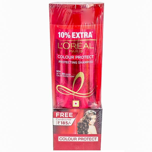 Loreal Paris Colour Protect Shampoo (Free Loreal Paris Colour Protect Conditioner 192.5 ml) 396 ml