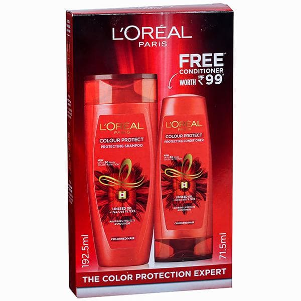 Loreal Paris Colour Protect Shampoo (Free Loreal Paris Colour Protect Conditioner 71.5 ml) 192.5 ml