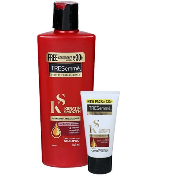 Tresemme Keratin Smooth Shampoo (Free Tresemme Keratin Smooth Conditioner 40 ml) 185 ml