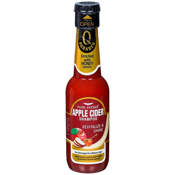 Park Avenue Apple Cider Shampoo Revitalize & Shine Enriched with Honey Extracts 180 ml/185 g