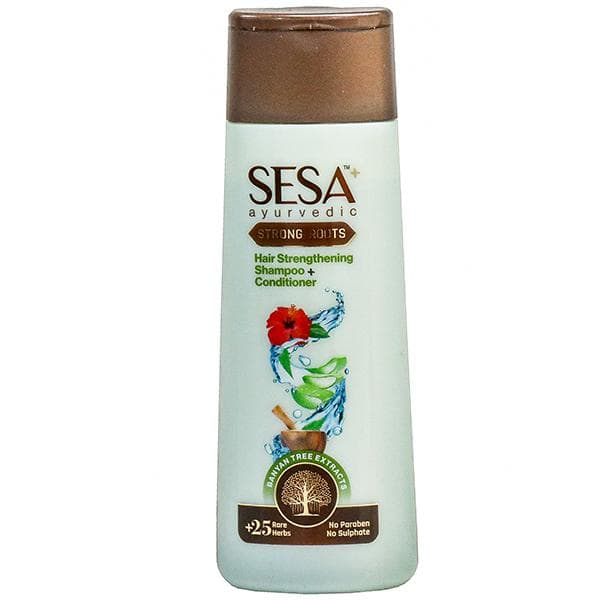 Sesa+ Ayurvedic Strong Roots Hair Strengthening Shampoo + Conditioner Banyan Tree Extracts 100 ml