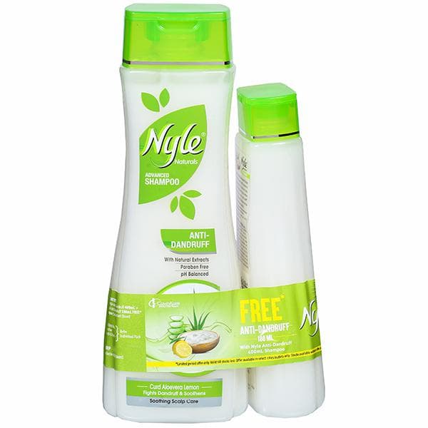 Nyle Naturals Anti Dandruff Shampoo (Free Nyle Naturals Anti Dandruff Shampoo 180 ml) 400 ml
