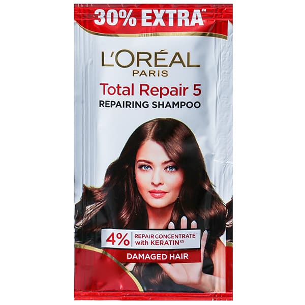 Loreal Paris Total Repair 5 Repairing Shampoo (Free 30% Extra) 5.5 ml