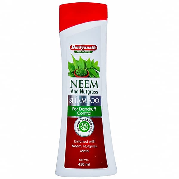 Baidyanath Nagpur Neem and Nutgrass Shampoo for Dandruff Control 450 ml